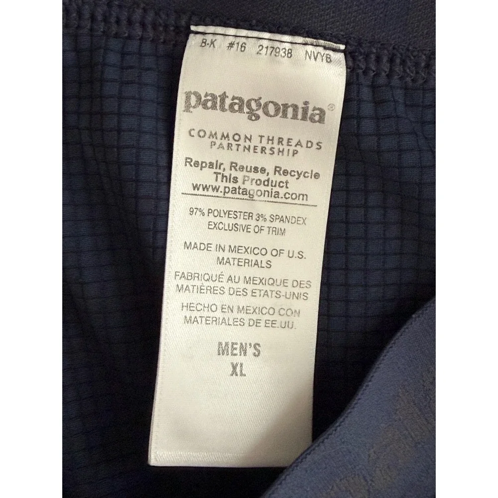 Patagonia Capilene Base Layer Long Johns Men XL Navy Blue Thermal Midweight Pant